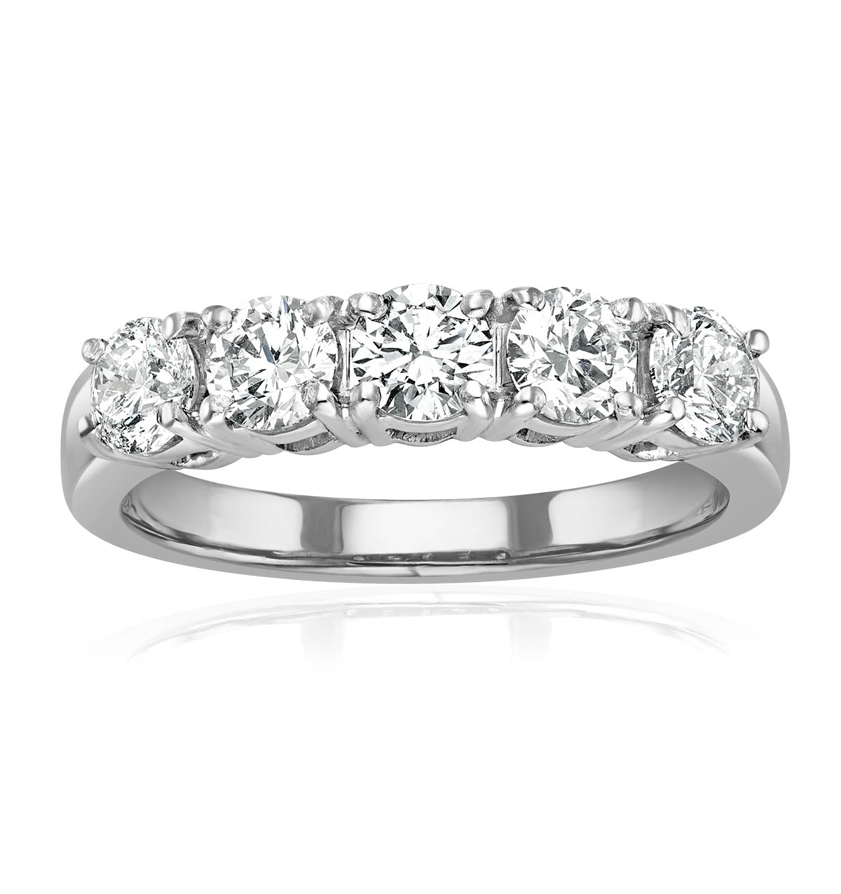 Chloe Platinum 5 Stone Diamond Eternity Ring 1.00CT G/VS