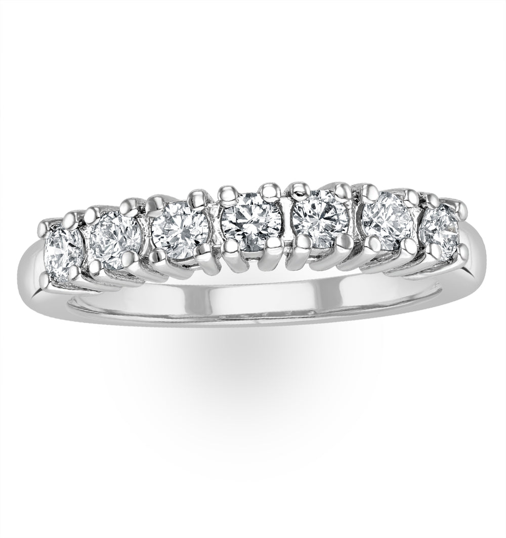 Chloe 18K White Gold 7 Stone Diamond Eternity Ring 0.30CT PK