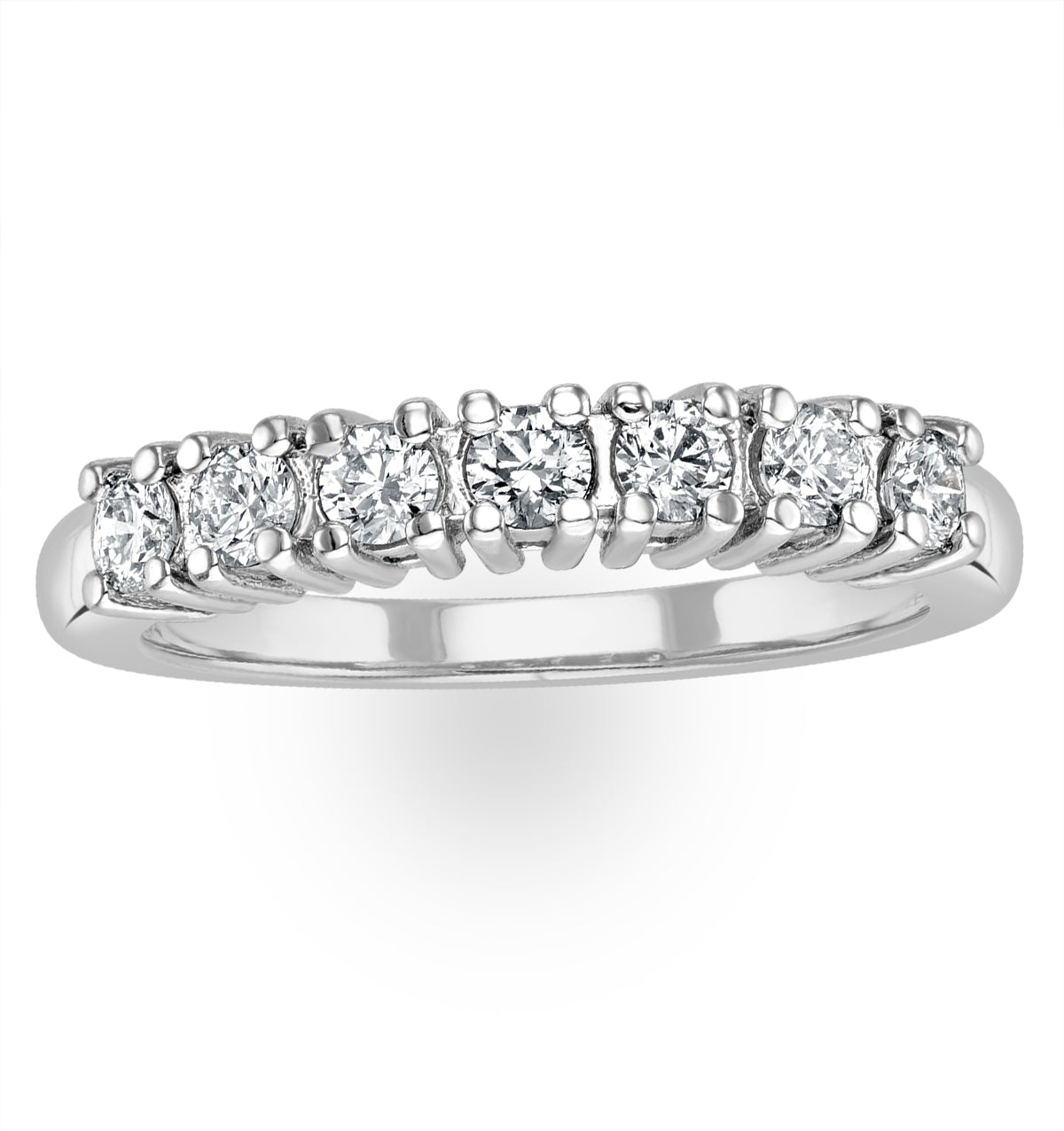Chloe 18K White Gold 7 Stone Diamond Eternity Ring 0.30CT PK