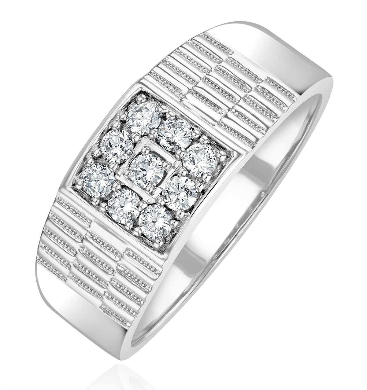 Lab Signet Ring 0.50ct H Si 925