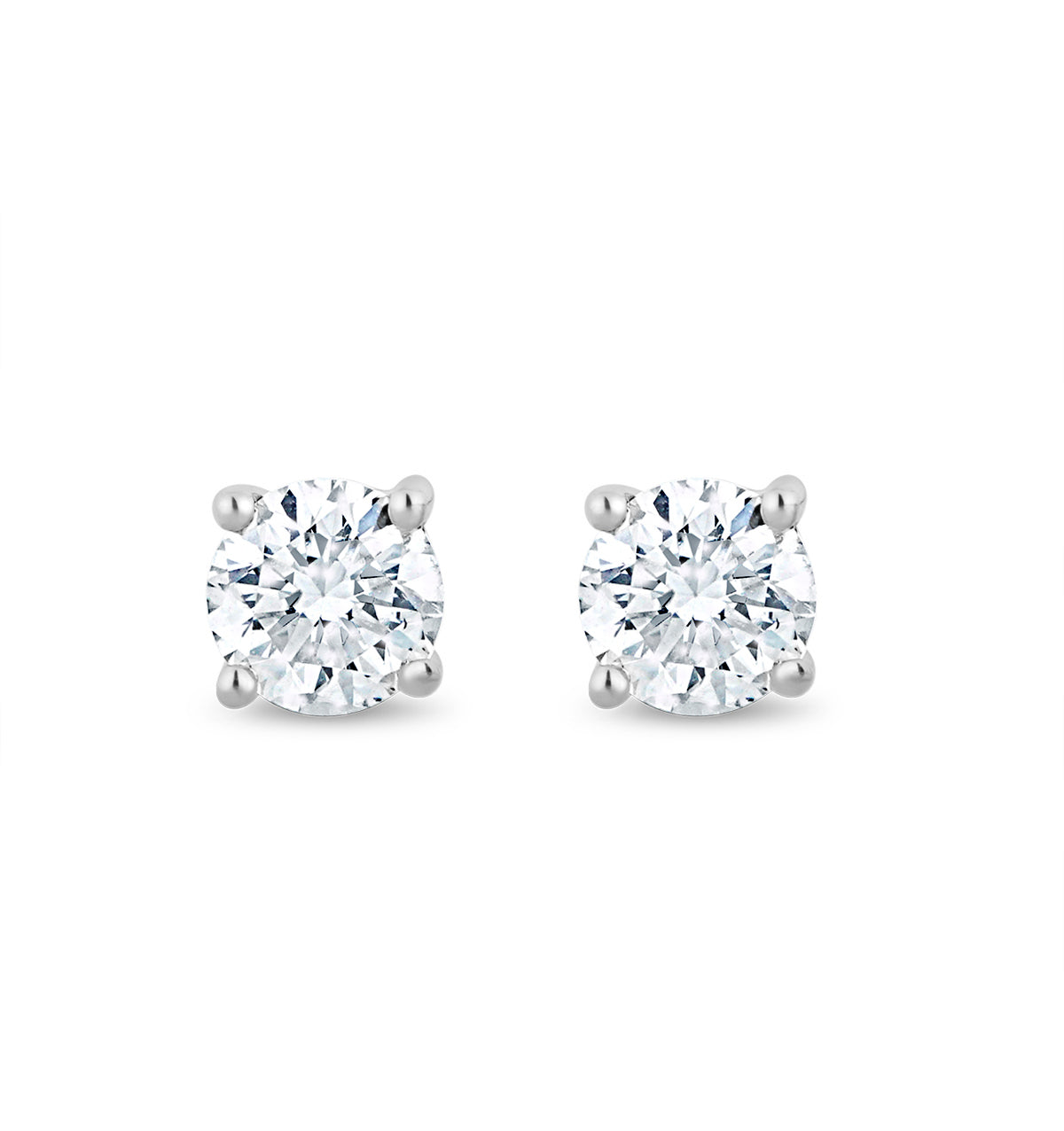 Lab Diamond Studs Earrings 0.10ct H/Si Quality in 9K Gold - 2.4mm