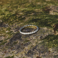 Chloe Lab Diamond 1.00ct Eternity Ring G/VS in 18K Gold Vermeil