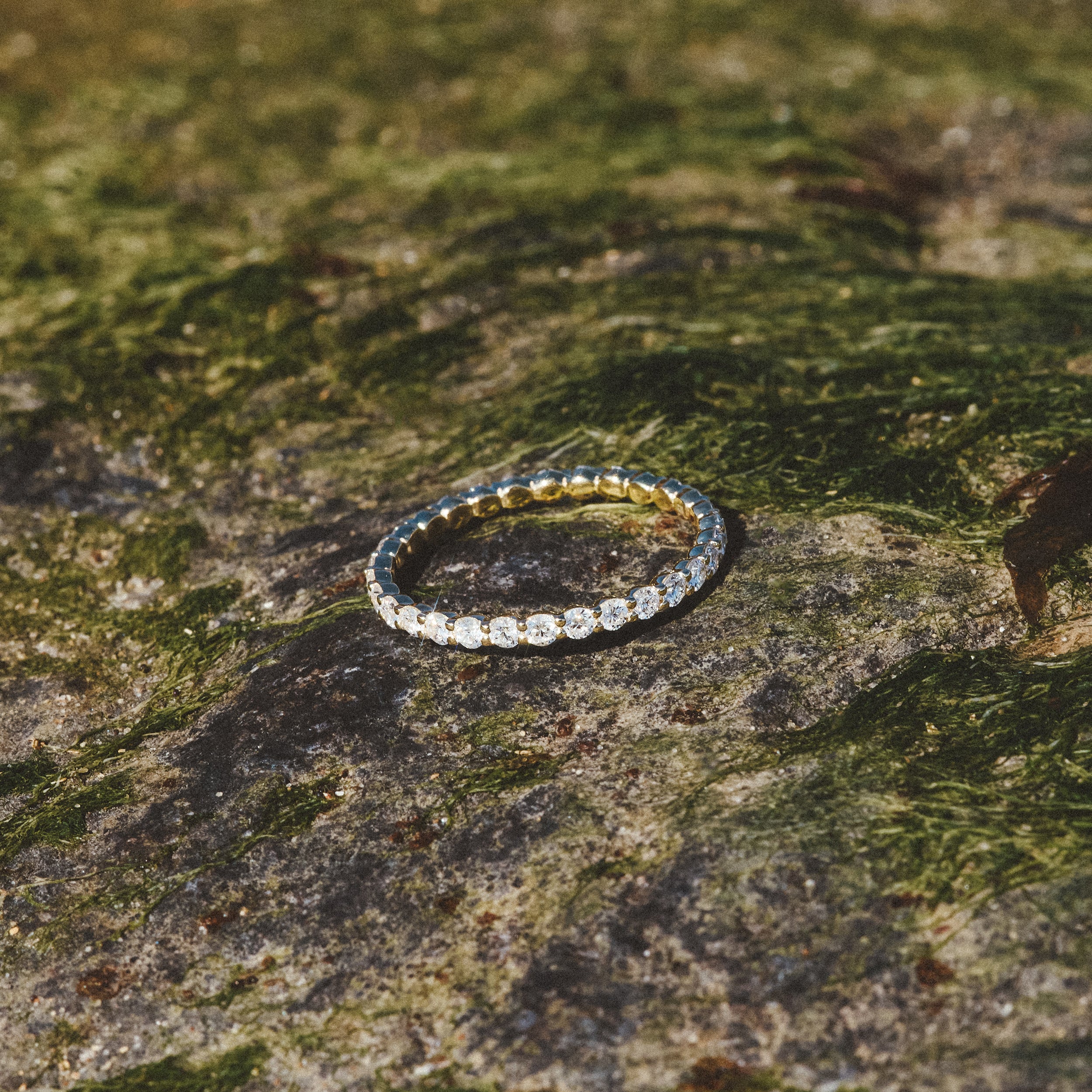 Chloe Lab Diamond 1.00ct Eternity Ring F/VS in 18K Gold Vermeil