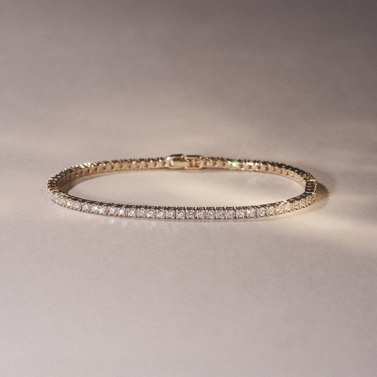 Diamond Tennis Bracelet Chloe 3.00ct H/Si 18K Gold Item FDT23-5JUA