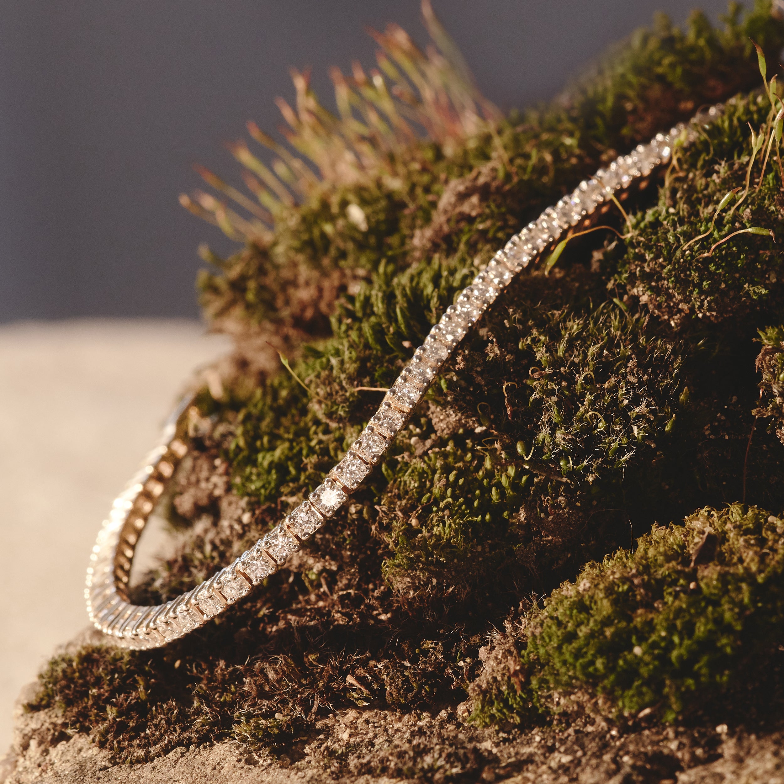 Diamond Tennis Bracelet 18K Gold Chloe 3.00ct G/Vs
