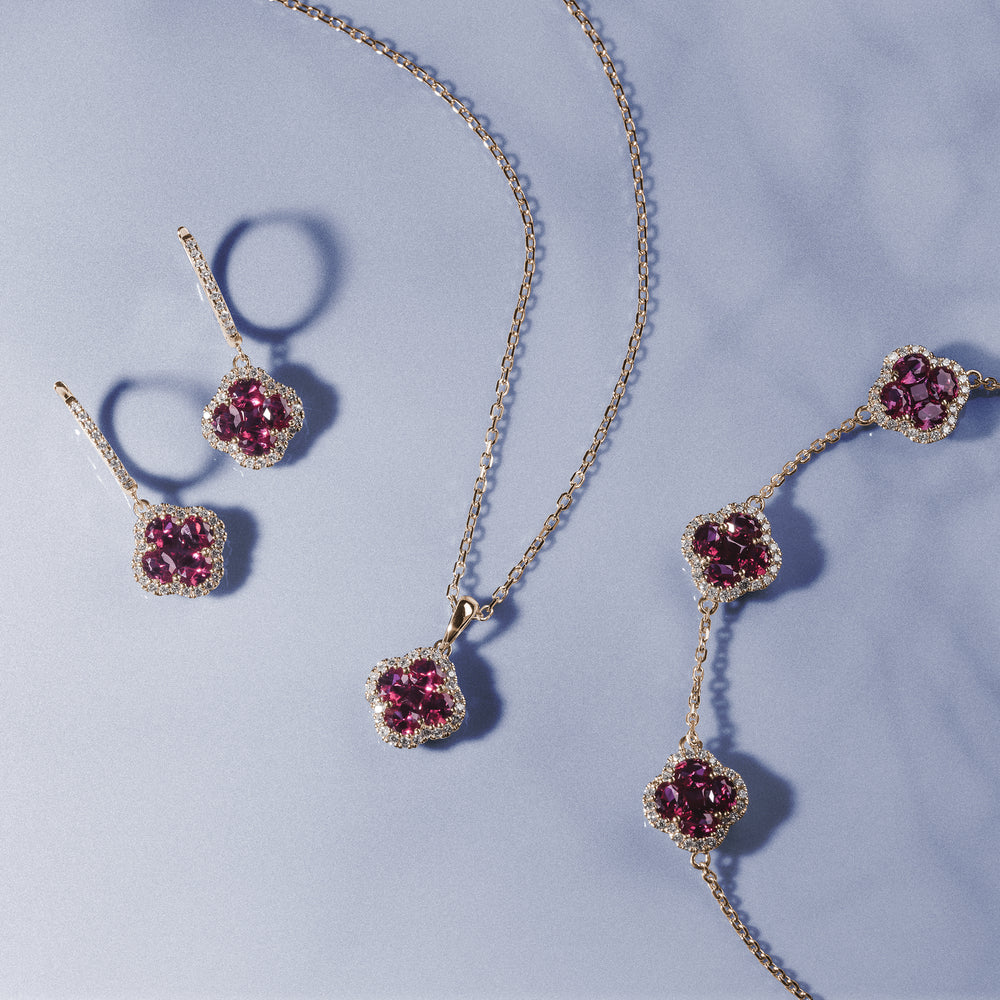 Alegria Lab Ruby Pendant 0.90ct in 18k Gold Vermeil