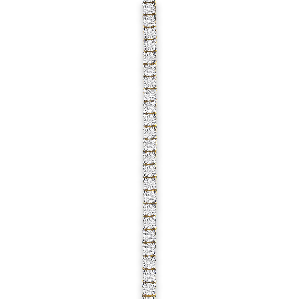 Brilliance 18K Gold Vermeil Lab Diamond Set 0.57ct Tennis Bracelet