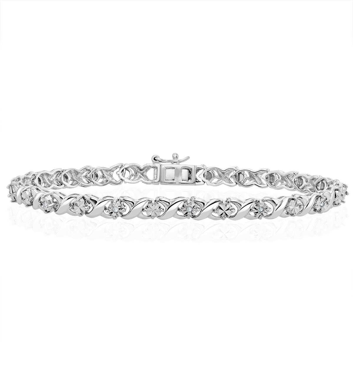 Kisses Bracelet 0.05ct Set 925
