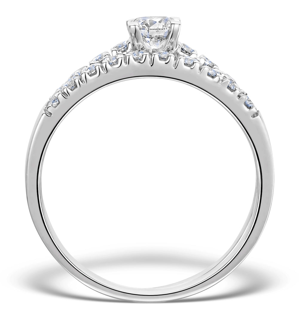 Matching Diamond Engagement and Wedding Ring 0.66ct 18K Gold