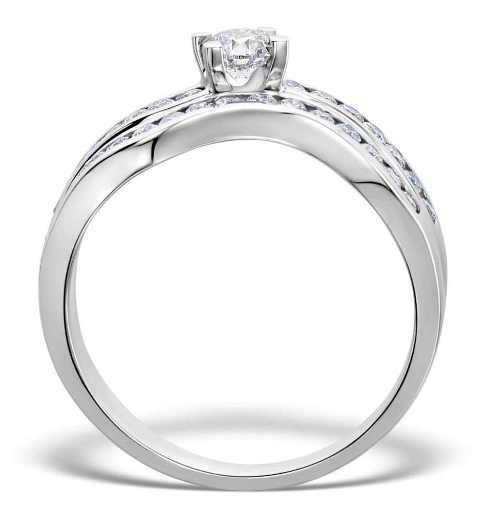 Matching Diamond Engagement and Wedding Ring 0.71ct 18K Gold
