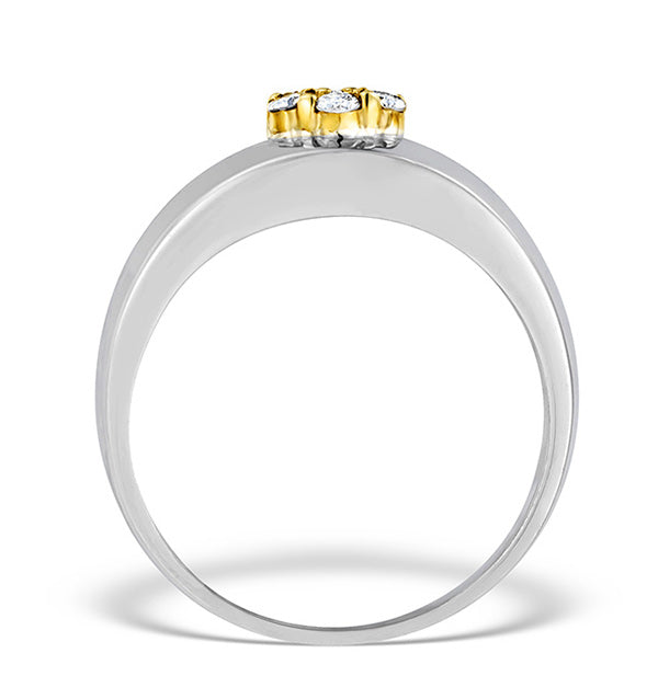 9K White Gold Diamond Pave Set Ring - E3667