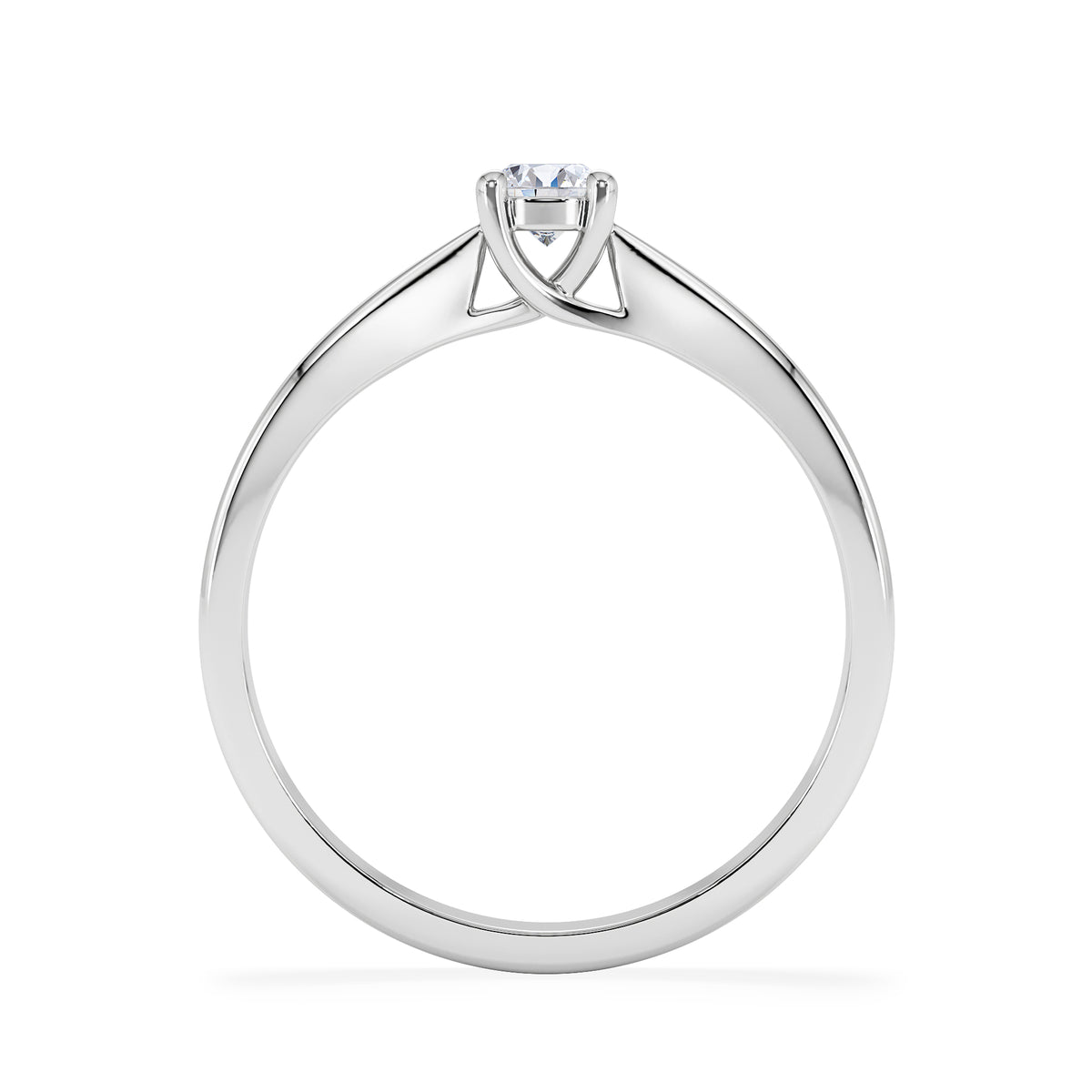 Naomi Lab Diamond Engagement Ring 0.25ct H/Si in 925 Silver