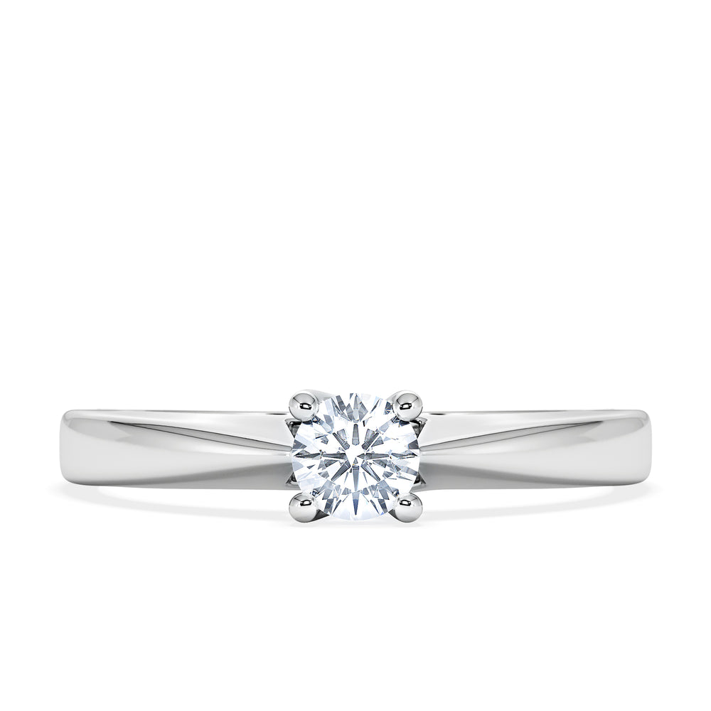 Naomi Lab Diamond Engagement Ring 0.25ct H/Si in 925 Silver