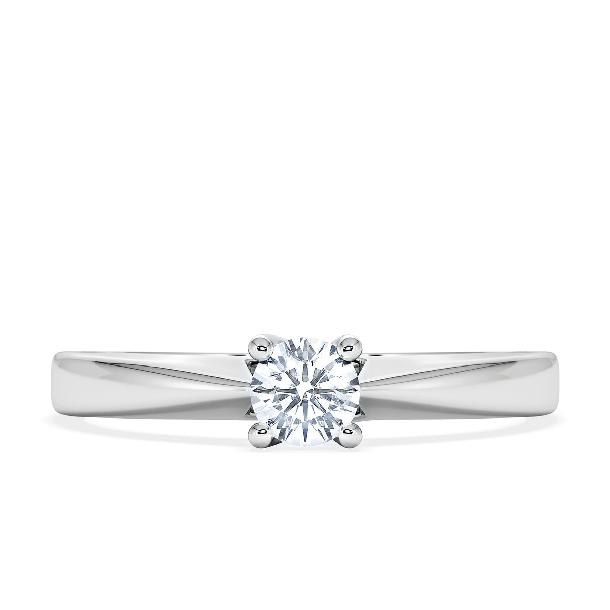 Naomi Lab Diamond Engagement Ring 0.25ct H/Si in 925 Silver