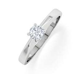 Naomi Lab Diamond Engagement Ring 0.25ct H/Si in 925 Silver