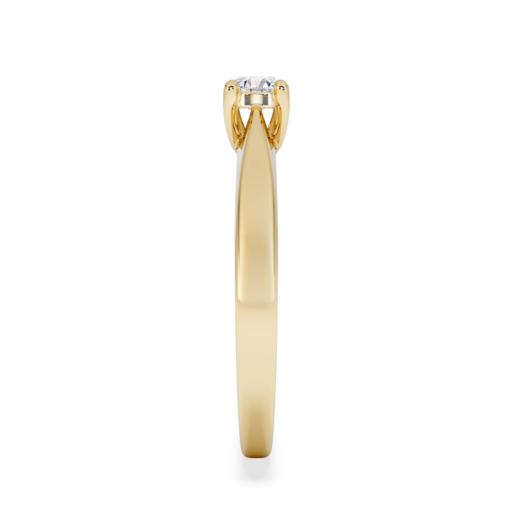 Naomi Lab Diamond Engagement Ring 0.25ct H/Si in 9K Gold