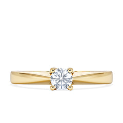 Naomi Lab Diamond Engagement Ring 0.25ct H/Si in 9K Gold