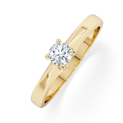 Naomi Lab Diamond Engagement Ring 0.25ct H/Si in 9K Gold