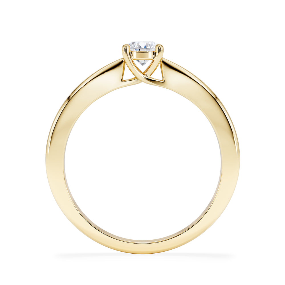 Naomi Lab Diamond Engagement Ring 0.33ct H/Si in 9K Gold