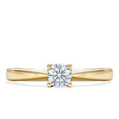 Naomi Lab Diamond Engagement Ring 0.33ct H/Si in 9K Gold