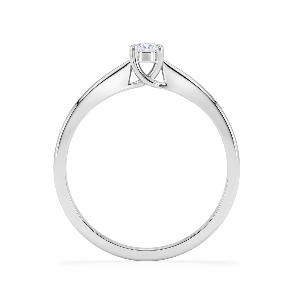 Naomi Lab Diamond Engagement Ring 0.15ct H/Si in 925 Silver