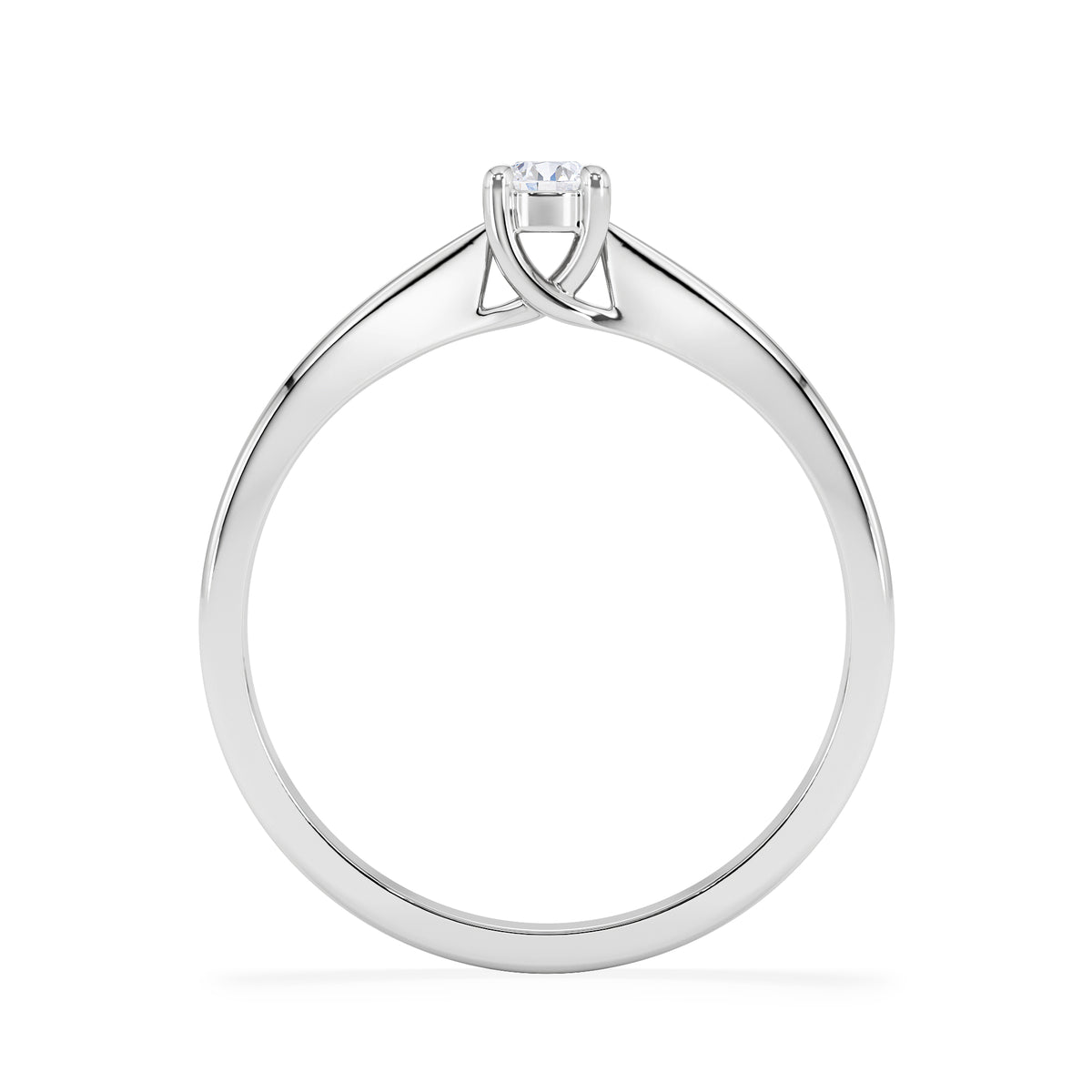 Naomi Lab Diamond Engagement Ring 0.15ct H/Si in 925 Silver