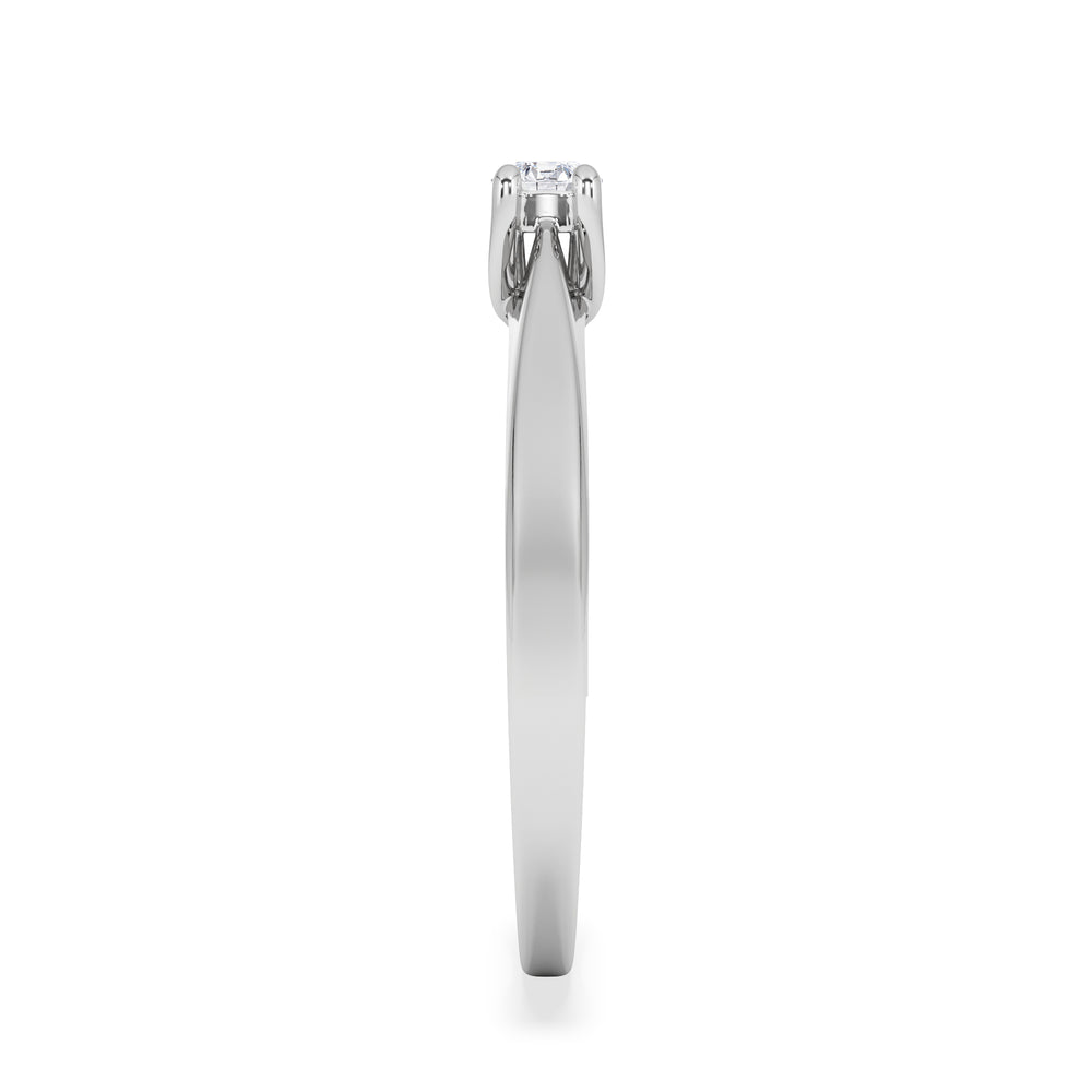 Naomi Lab Diamond Engagement Ring 0.15ct H/Si in 925 Silver