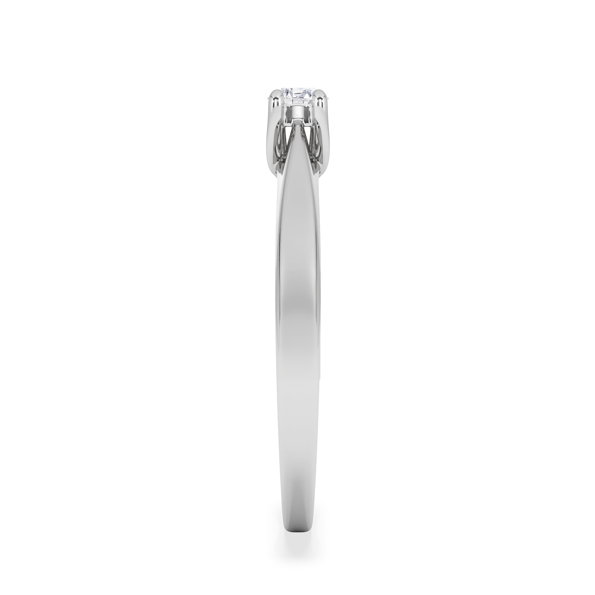 Naomi Lab Diamond Engagement Ring 0.15ct H/Si in 925 Silver