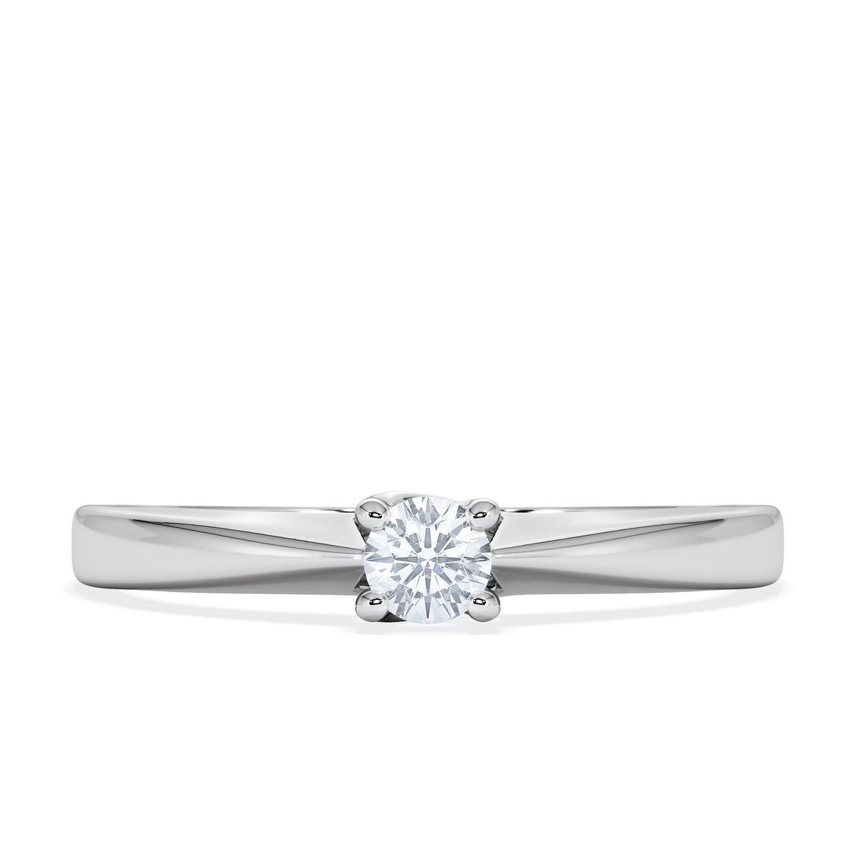 Naomi Lab Diamond Engagement Ring 0.15ct H/Si 9K White Gold