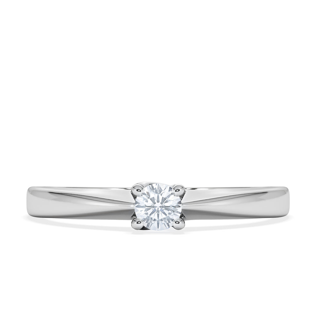 Naomi Lab Diamond Engagement Ring 0.15ct H/Si in 925 Silver