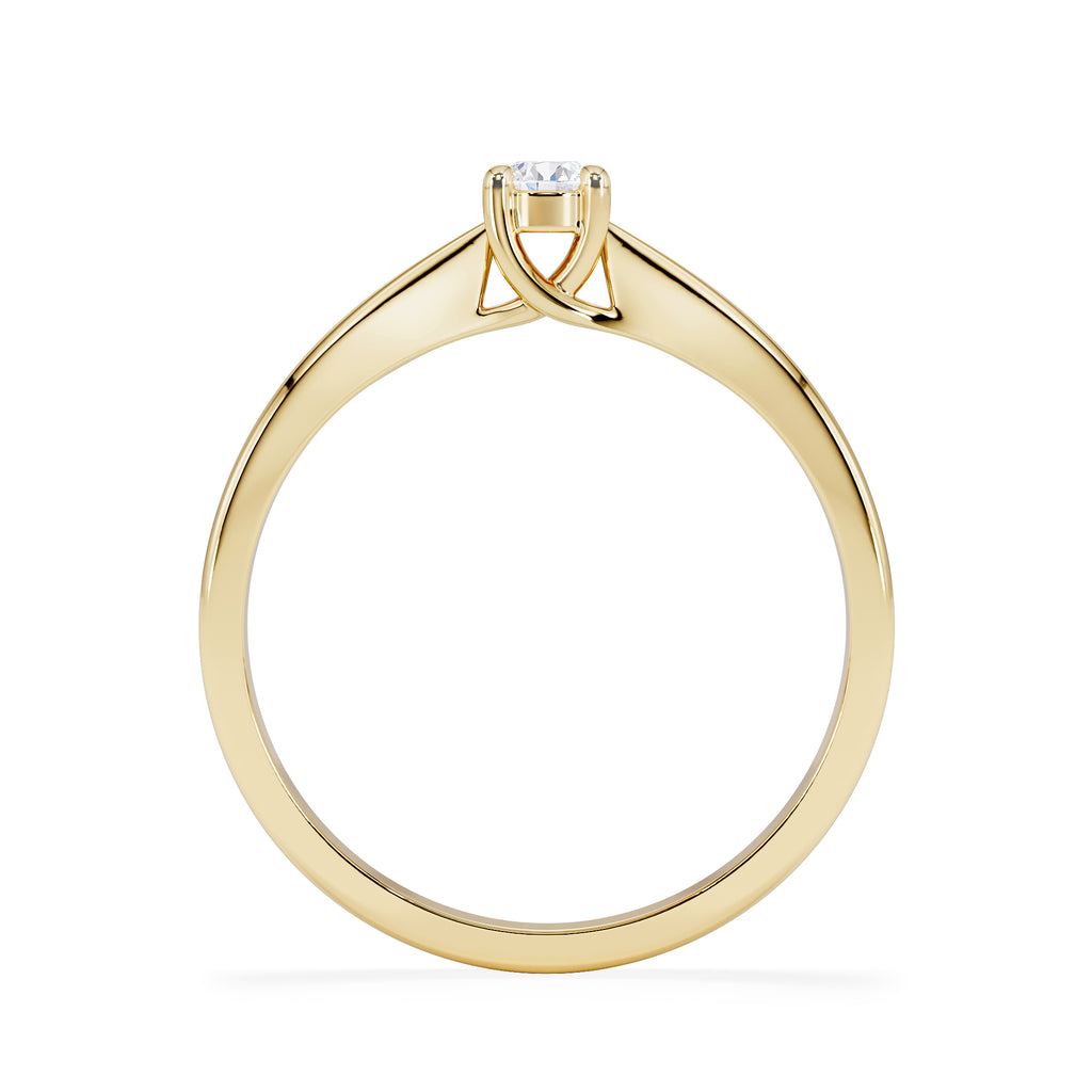 Naomi Lab Diamond Engagement Ring 0.15ct H/Si in 9K Gold