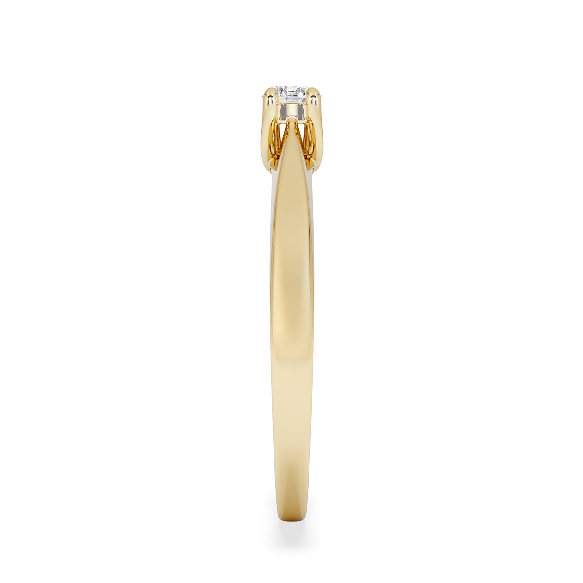 Naomi Lab Diamond Engagement Ring 0.15ct H/Si in 18K Gold Vermeil