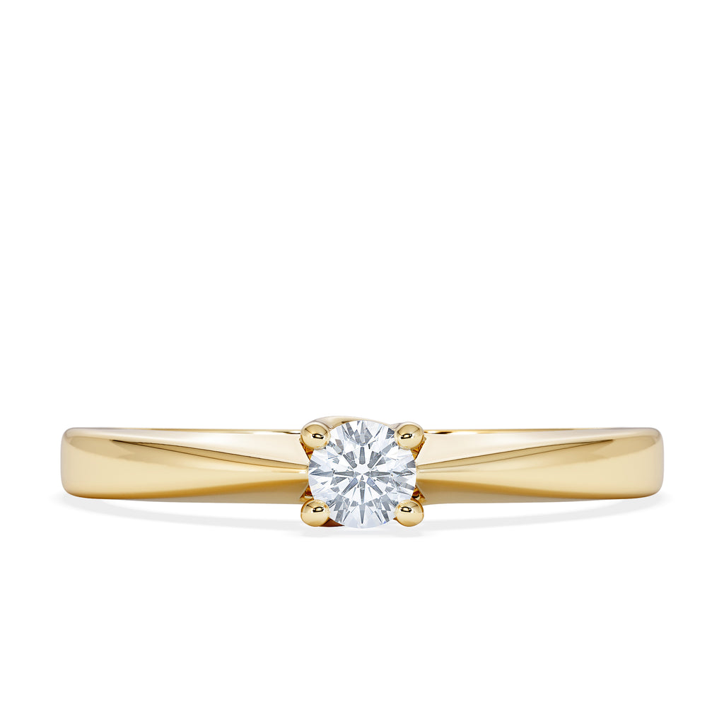 Naomi Lab Diamond Engagement Ring 0.15ct H/Si in 9K Gold
