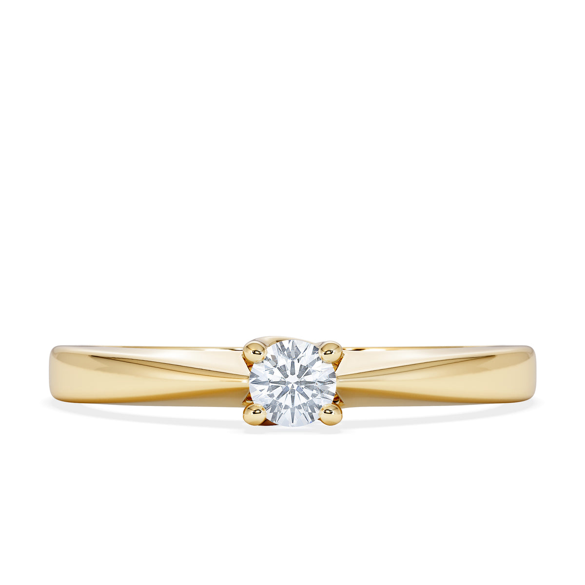 Naomi Lab Diamond Engagement Ring 0.15ct H/Si in 9K Gold