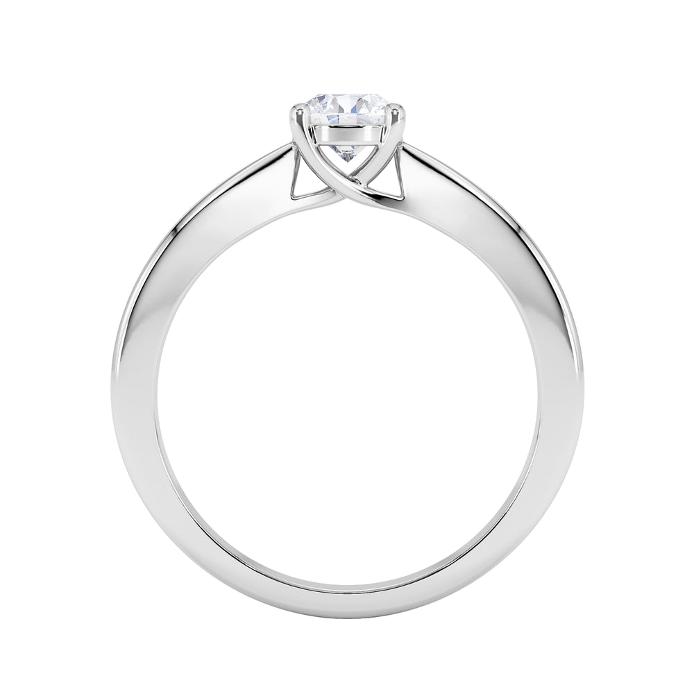 Naomi Lab Diamond Engagement Ring 0.50ct H/Si in 925 Silver