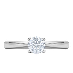 Naomi Lab Diamond Engagement Ring 0.50ct H/Si 9K White Gold