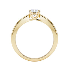 Naomi Lab Diamond Engagement Ring 0.50ct H/Si in 18K Gold Vermeil
