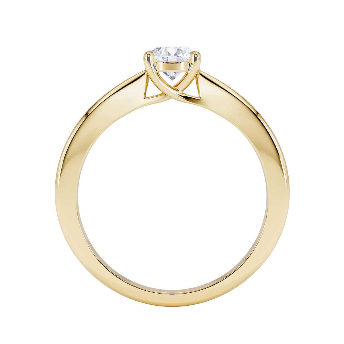 Naomi Lab Diamond Engagement Ring 0.50ct H/Si in 9K Gold