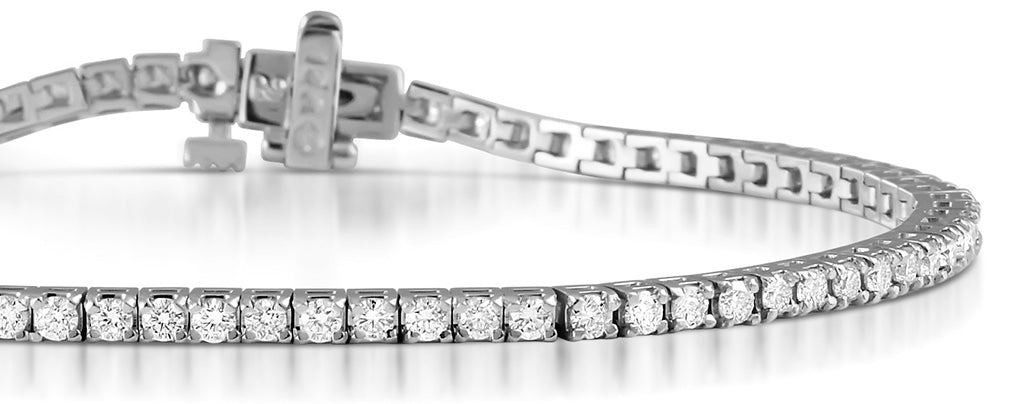 Diamond Tennis Bracelet Chloe 2.00ct Premium Claw Set 18K White Gold