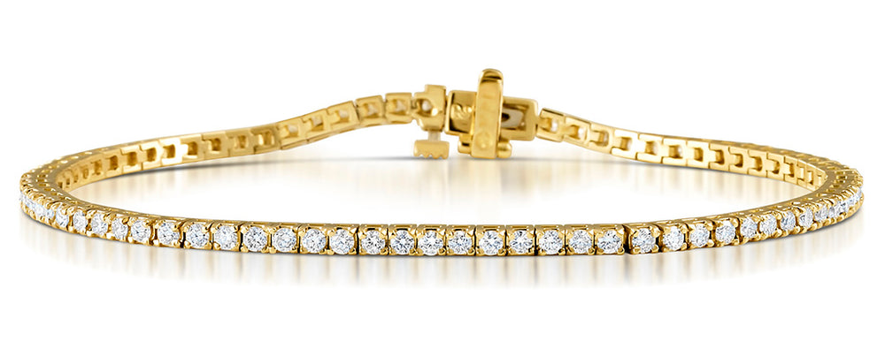 Diamond Tennis Bracelet 18K Gold Chloe 2.00ct G/Vs