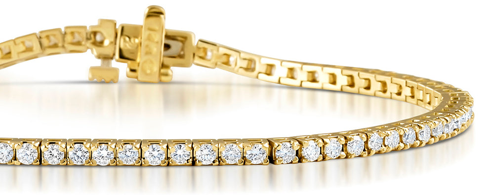 Diamond Tennis Bracelet 18K Gold Chloe 2.00ct G/Vs