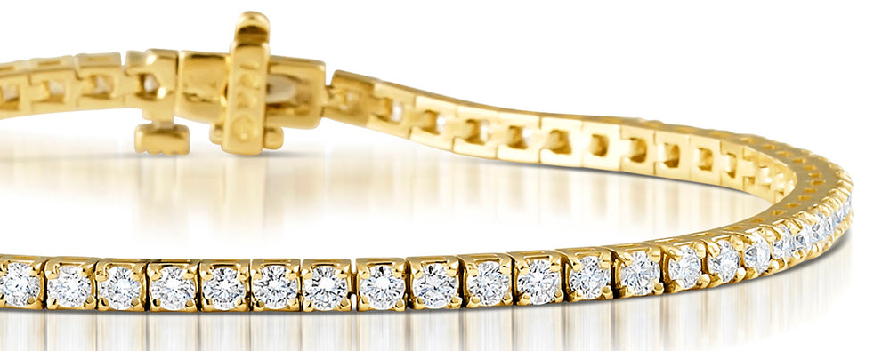 Diamond Tennis Bracelet Chloe 4.00ct Premium Claw Set in 18K Gold