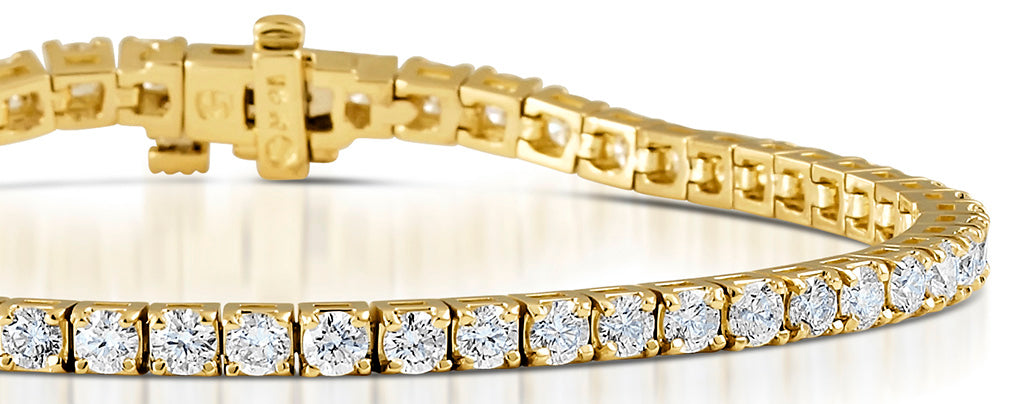 Diamond Tennis Bracelet 18K Gold Chloe 6.00ct G/Vs