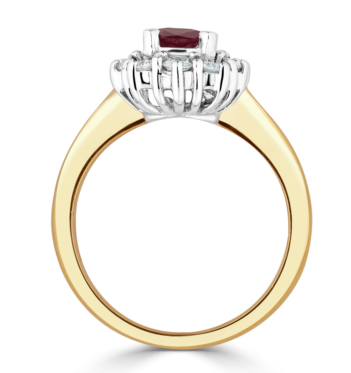 Ruby 1.10ct And Diamond 0.50ct 18K Gold Ring