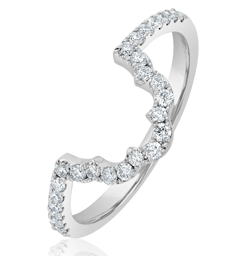 FET27 Matching Wedding Band Lab Diamond 0.30ct H/Si in Platinum