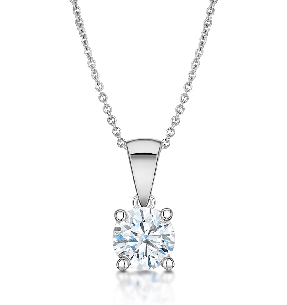 Chloe 1.00ct Lab Diamond Solitaire Necklace in Platinum F/VS1