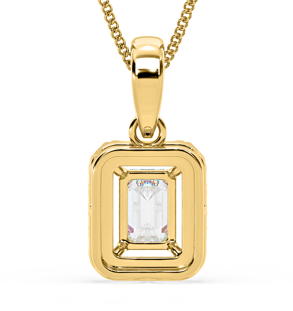 Annabelle Lab Diamond 1.38ct Pendant Necklace in 18K Yellow Gold F/VS1