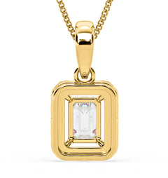 Annabelle Lab Diamond 1.38ct Pendant Necklace in 18K Yellow Gold F/VS1