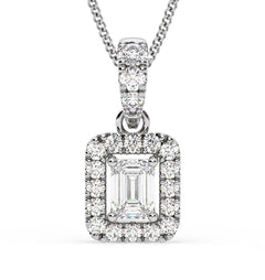 Annabelle Lab Diamond 0.70ct Pendant Necklace in 18K White Gold F/VS1