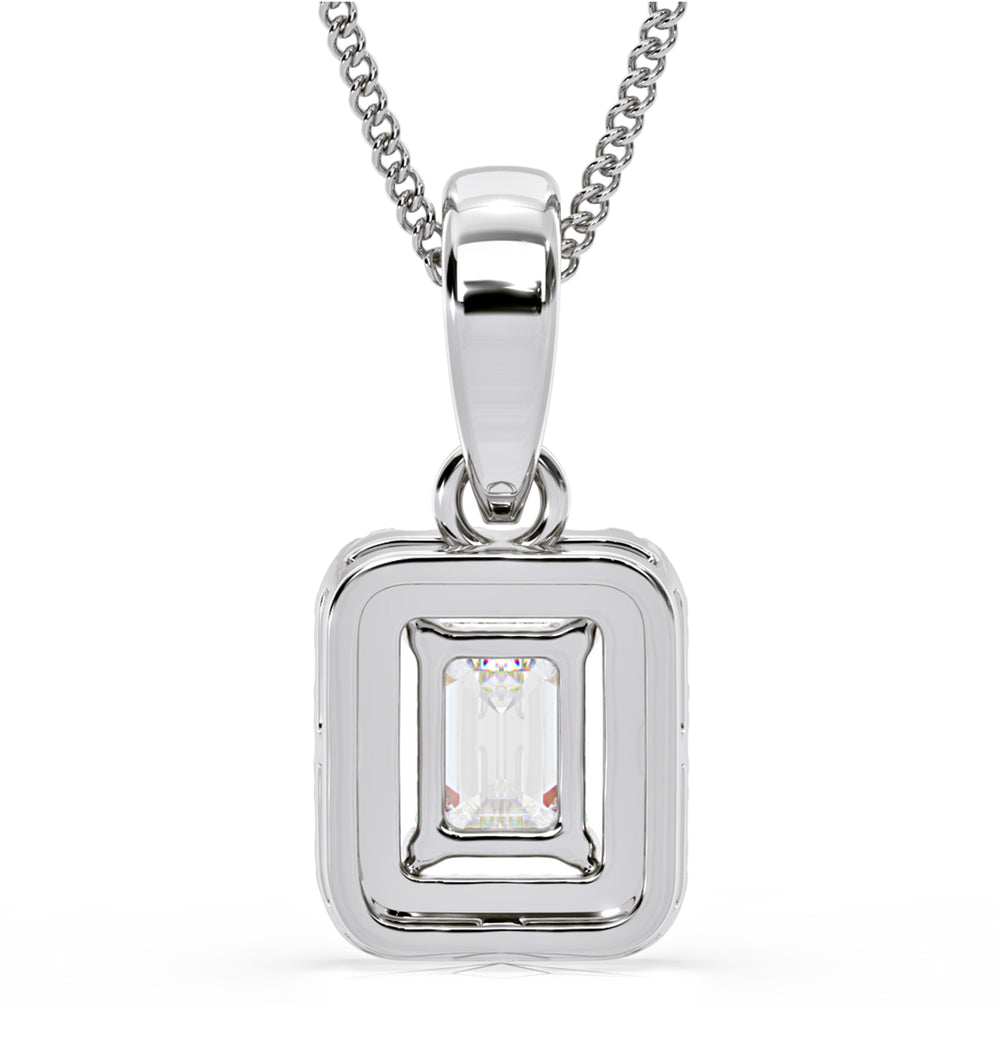 Annabelle Lab Diamond 0.70ct Pendant Necklace in 18K White Gold F/VS1